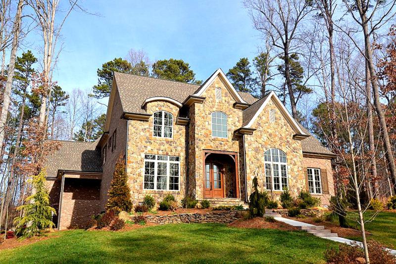 Stately stone front home